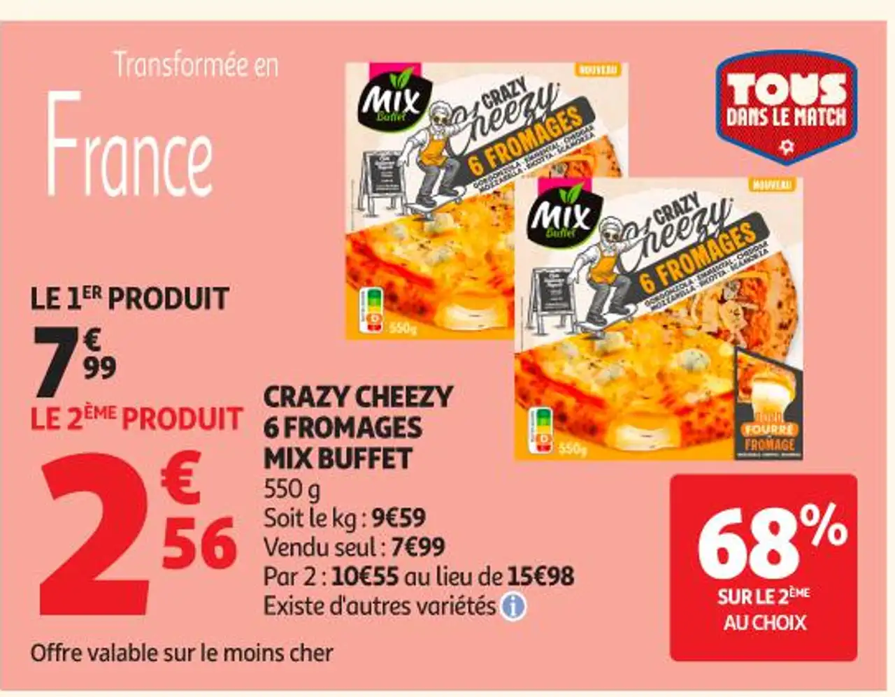 CRAZY CHEEZY 6 FROMAGES MIX BUFFET
