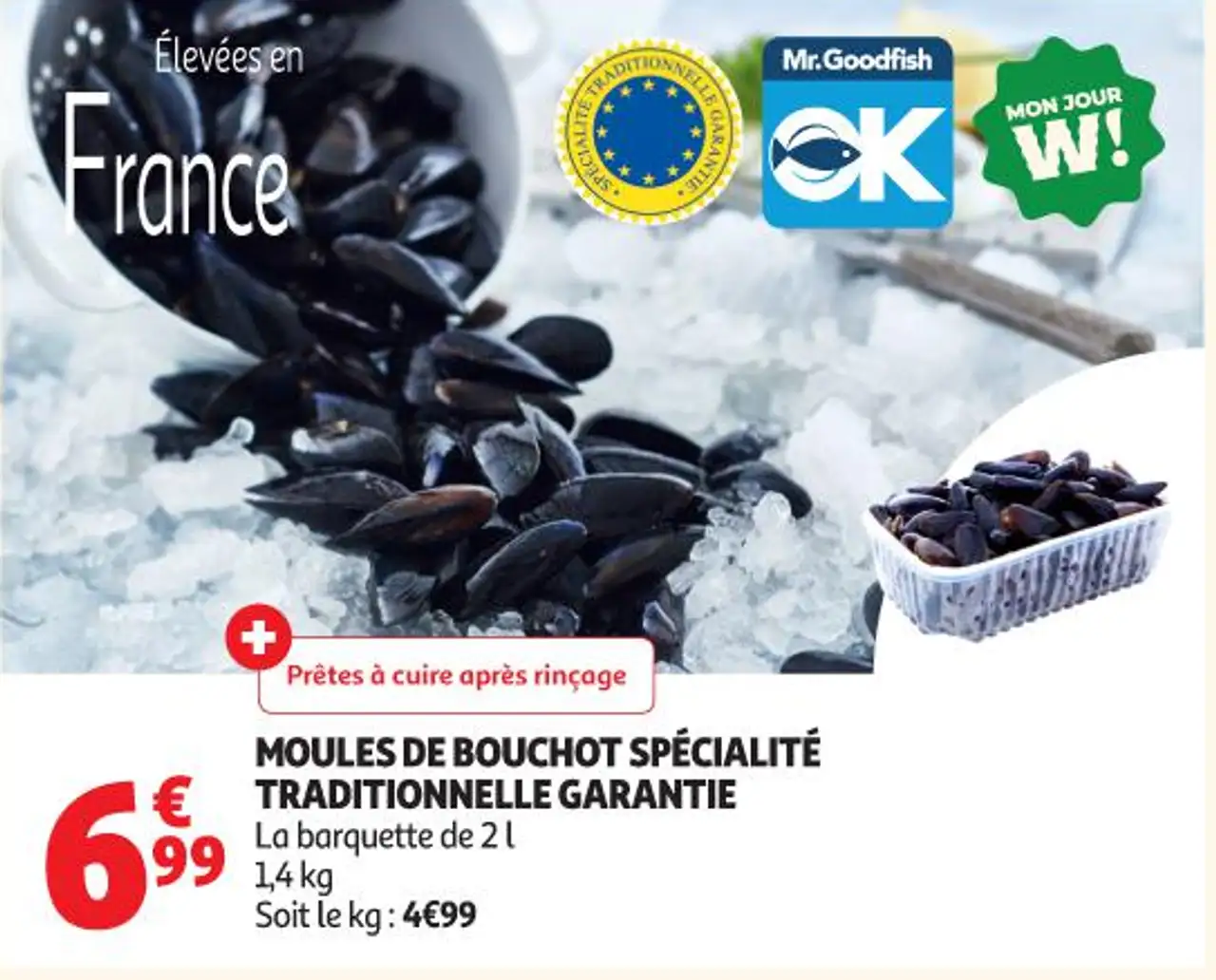 Moules de bouchot spécialité traditionnelle garantie