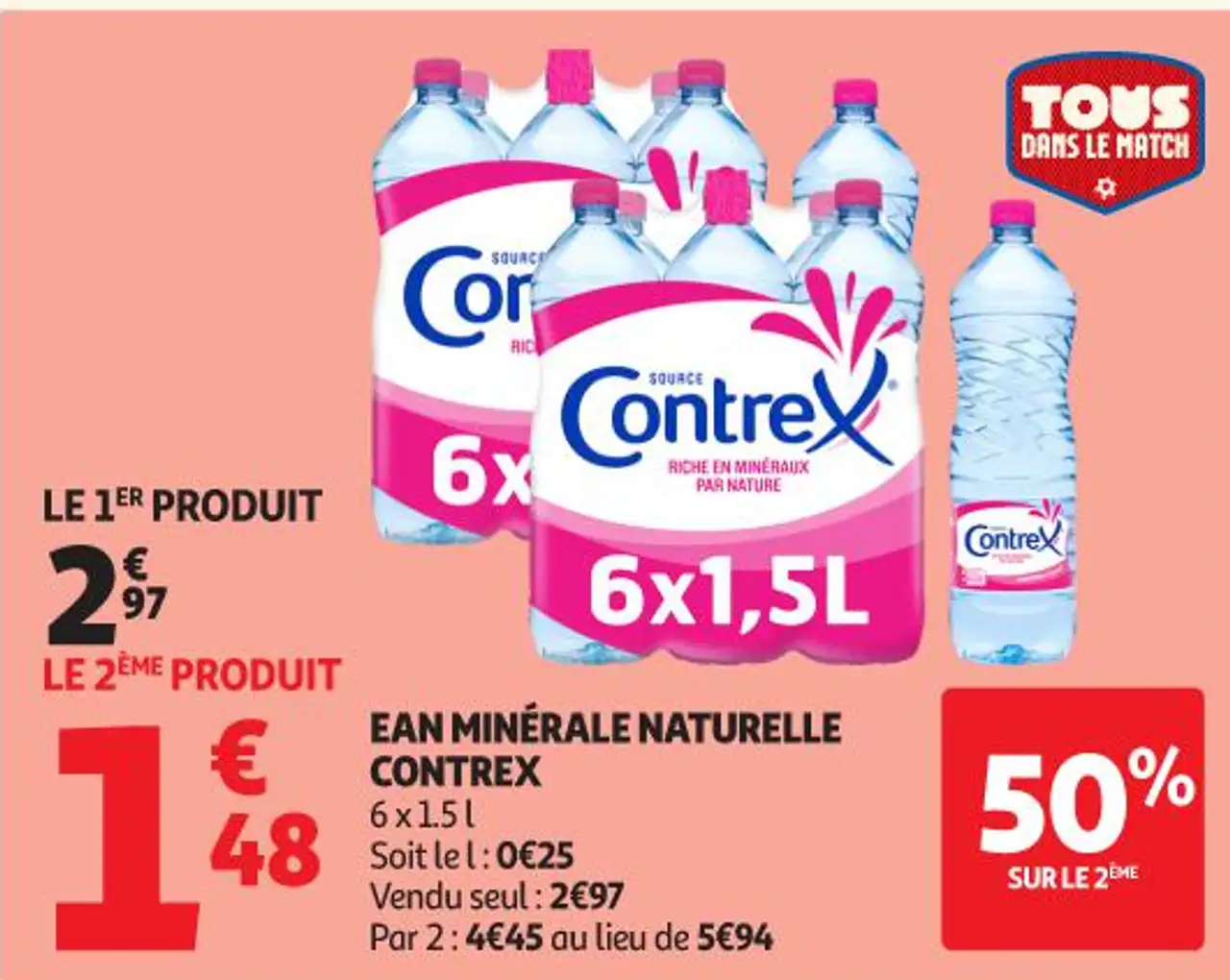 Eau Minérale Naturelle Contrex 6 x 1,5l