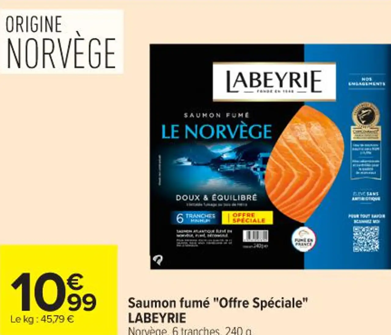 Saumon fumé "Offre Spéciale" LABEYRIE