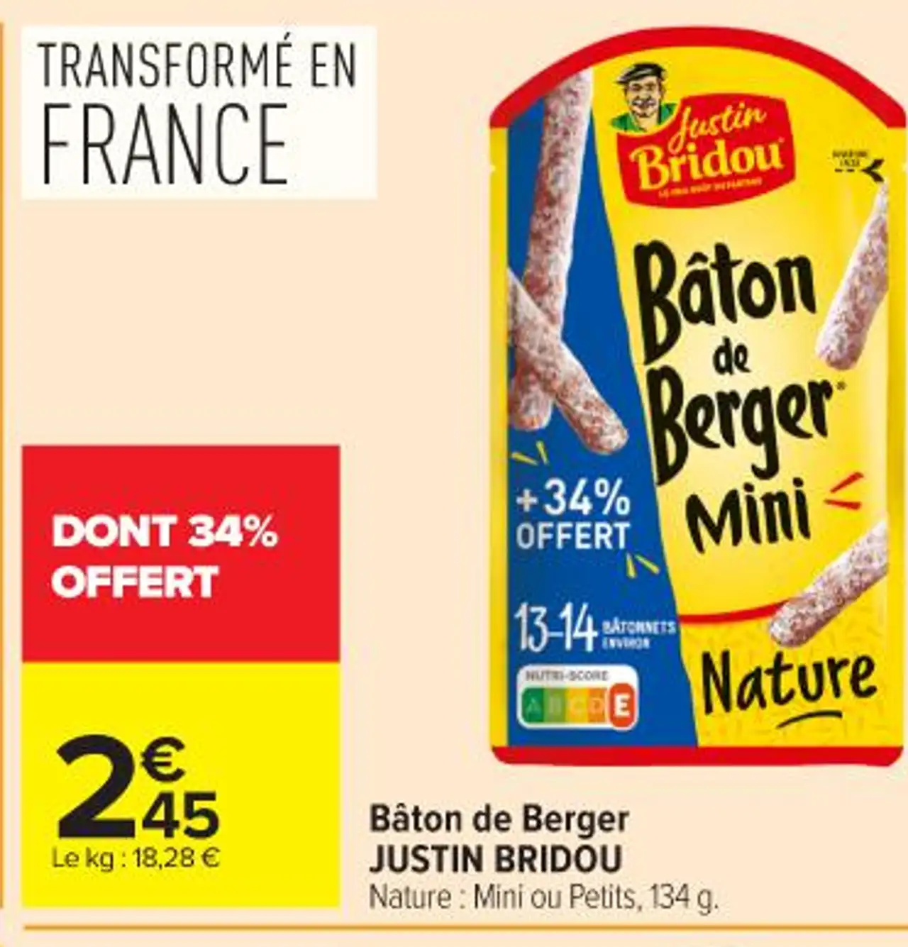 Bâton de Berger JUSTIN BRIDOU