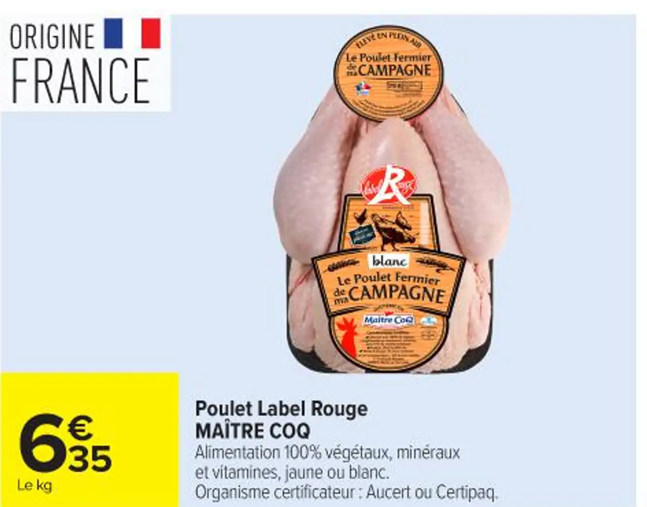 Poulet Label Rouge MAÎTRE COQ