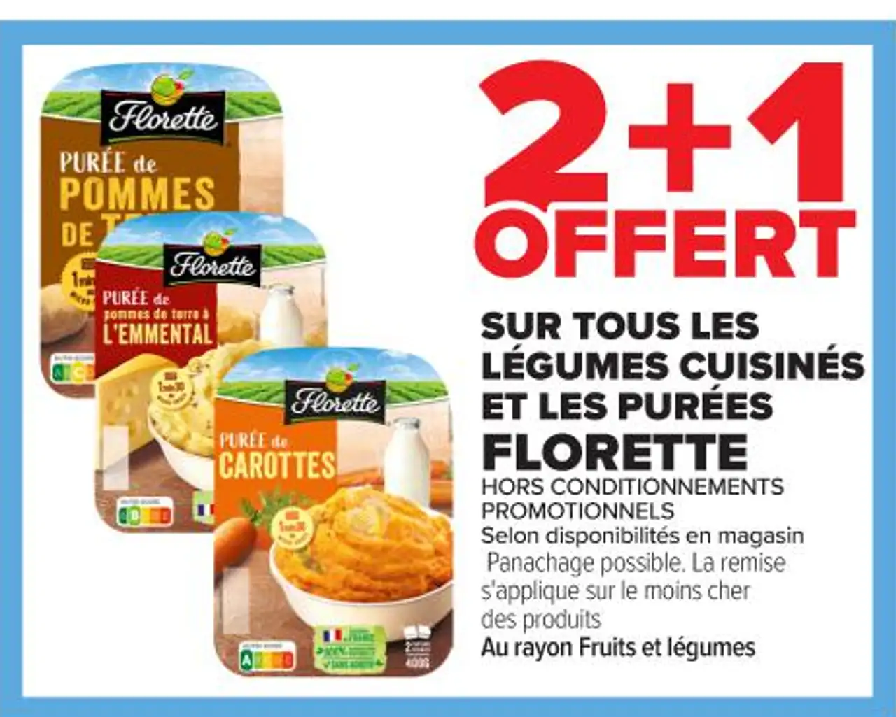 Légumes cuisinés et purées FLORETTE