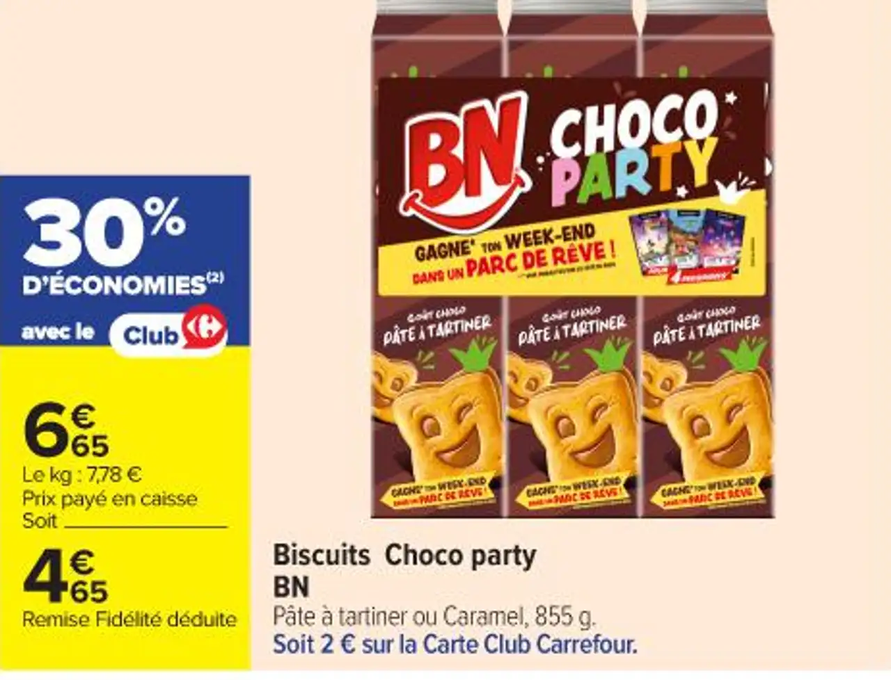Biscuits Choco party BN