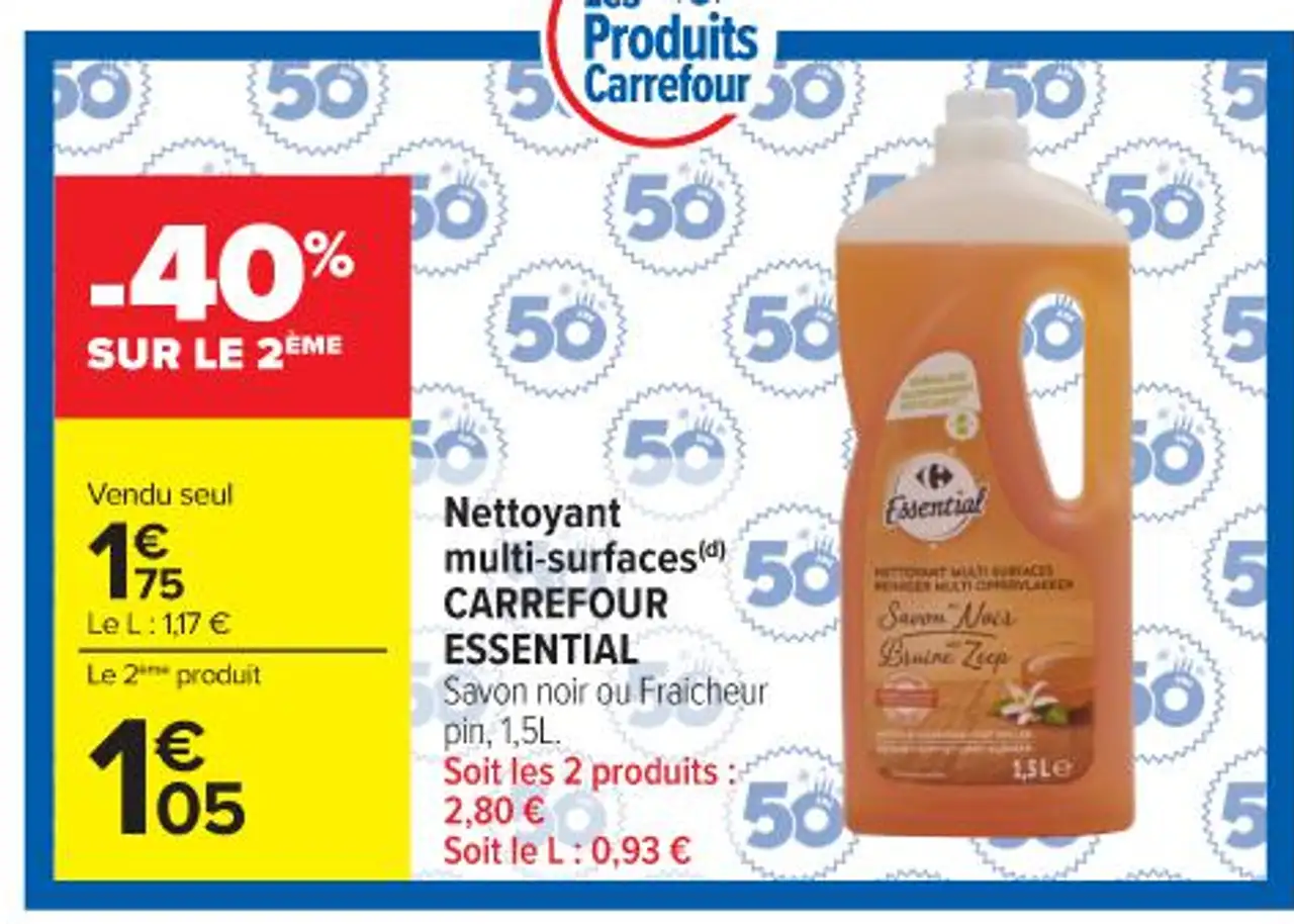 Nettoyant multi-surfaces CARREFOUR ESSENTIAL