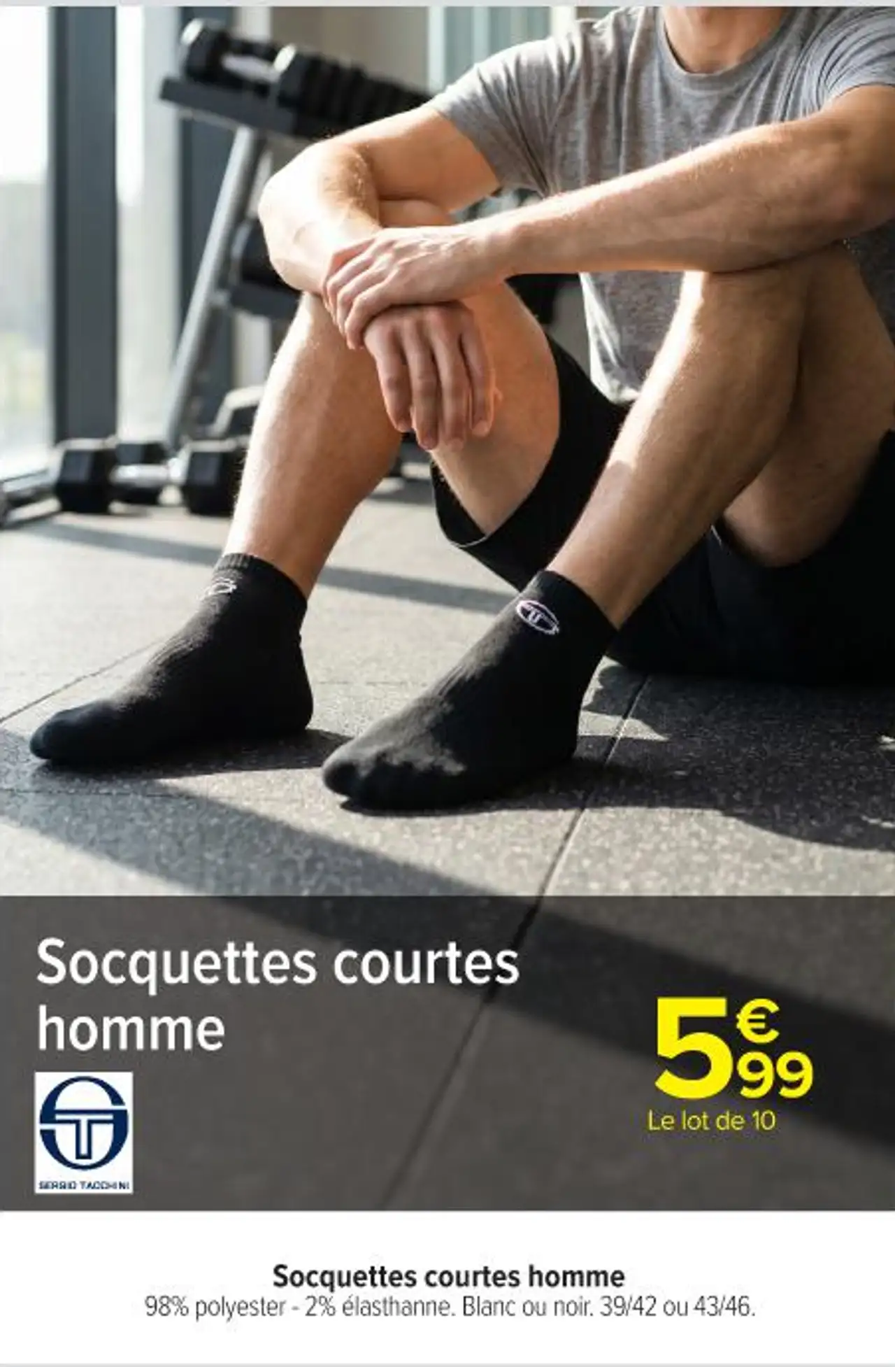 Socquettes courtes homme Sergio Tacchini