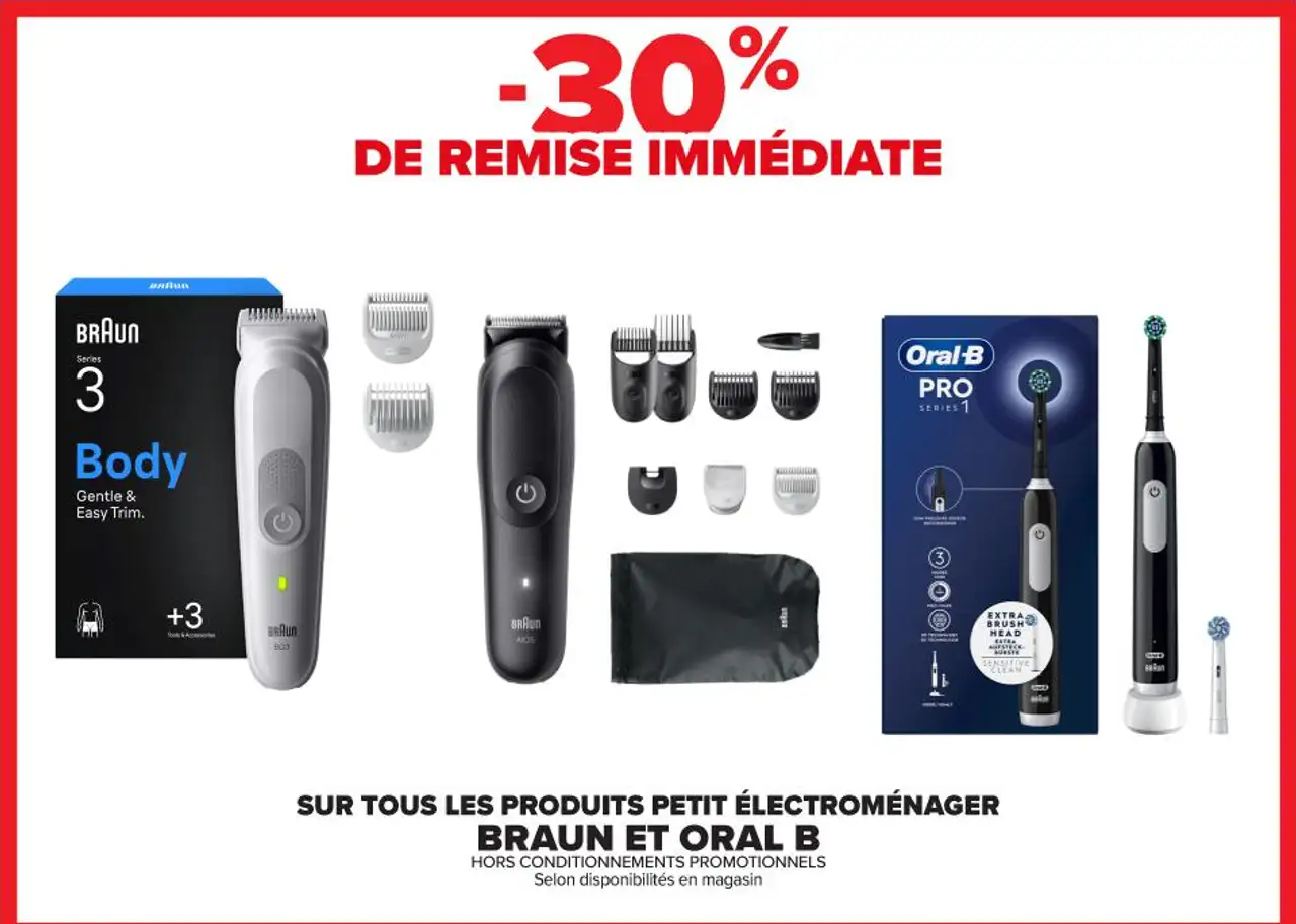 Produits petit électroménager BRAUN ET ORAL B