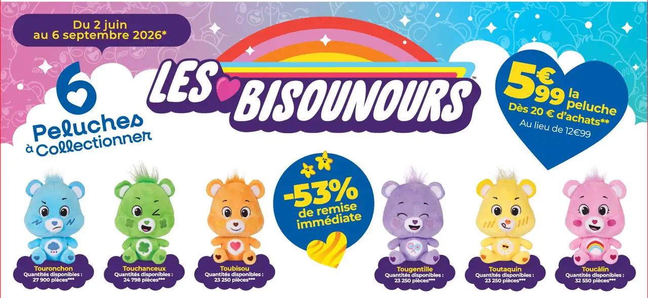 Les Bisounours Peluches à Collectionner