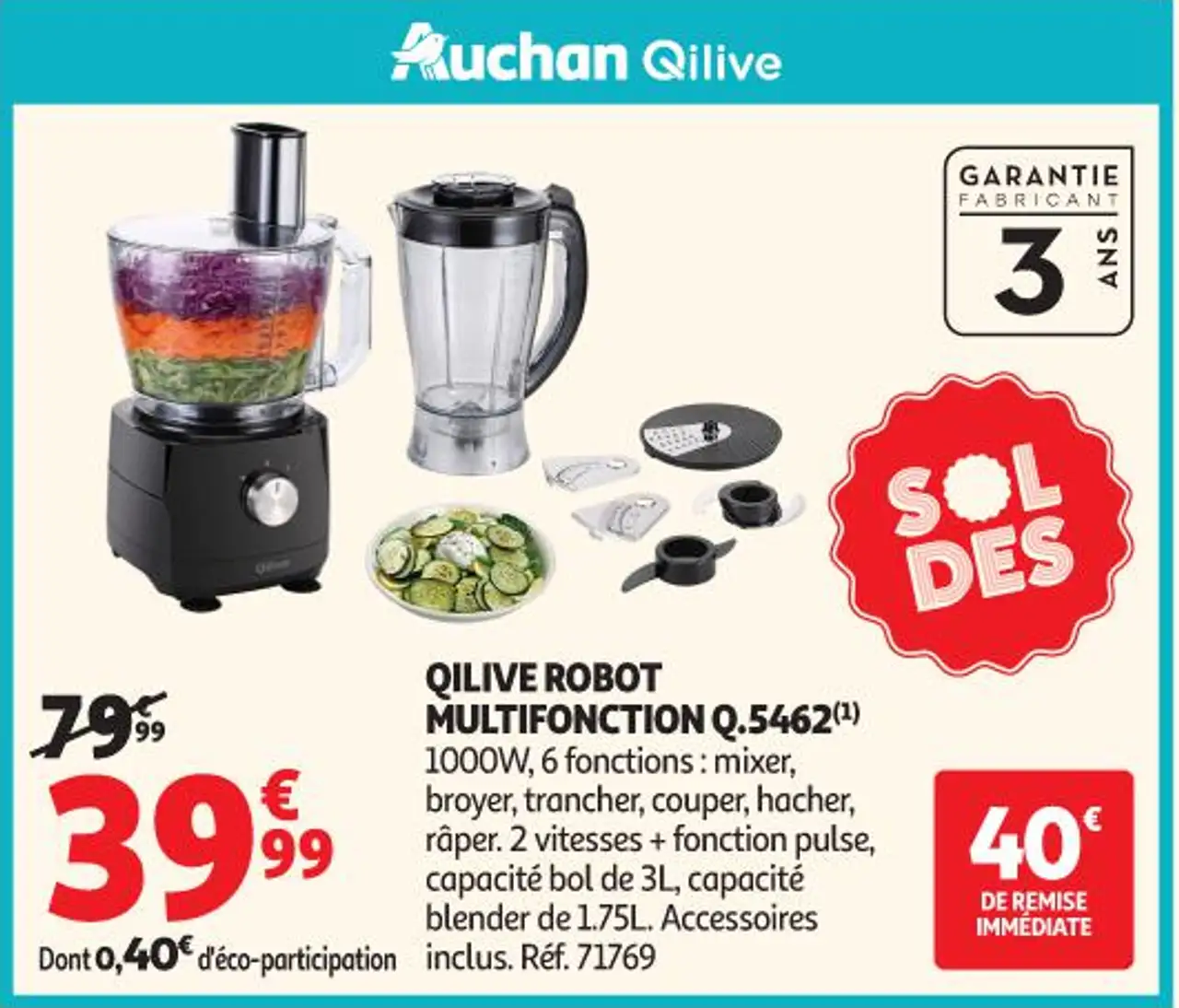 Qilive ROBOT MULTIFONCTION Q.5462