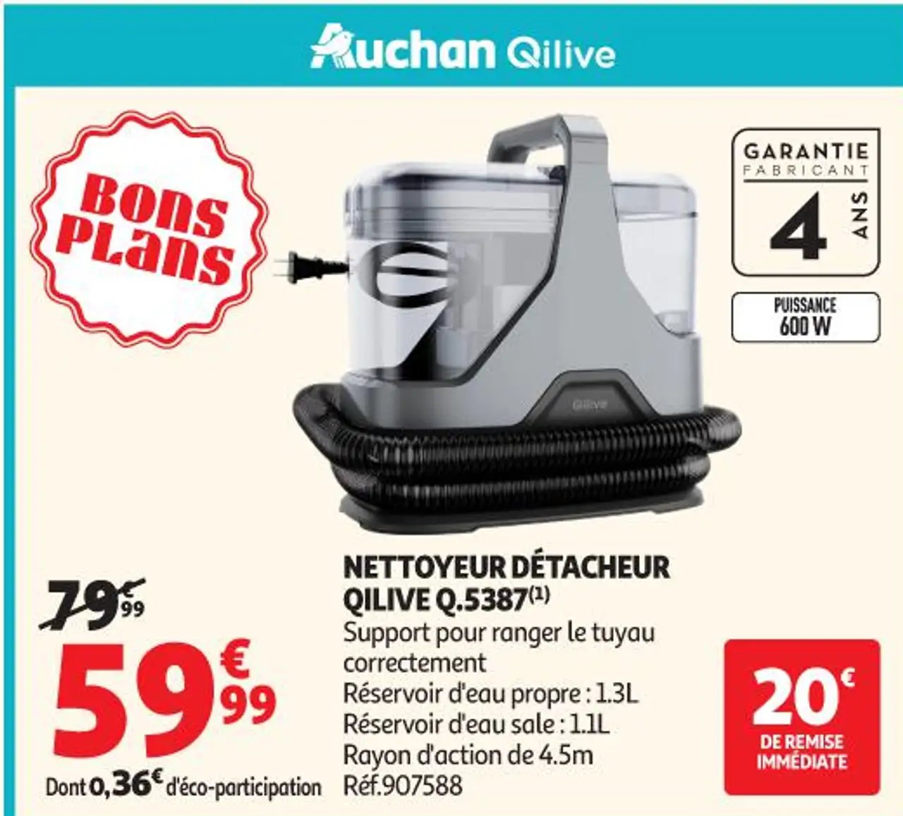 Qilive NETTOYEUR DÉTACHEUR QILIVE Q.5387