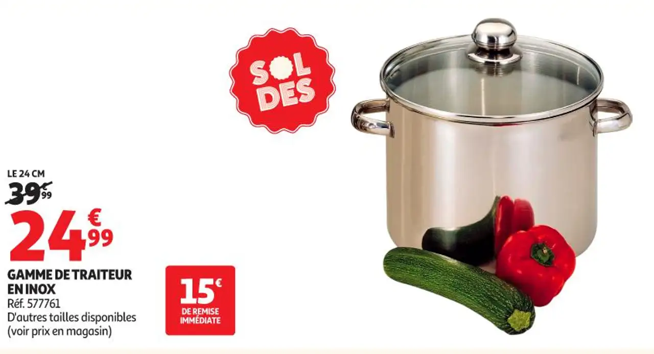 Gamme de traiteur en inox