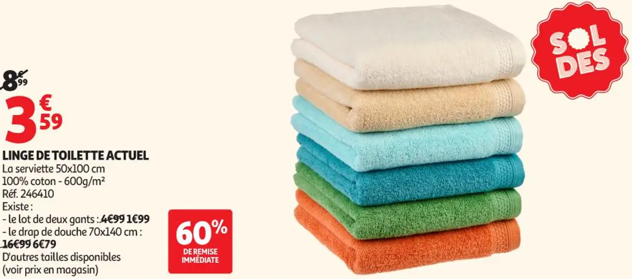 LINGE DE TOILETTE ACTUEL