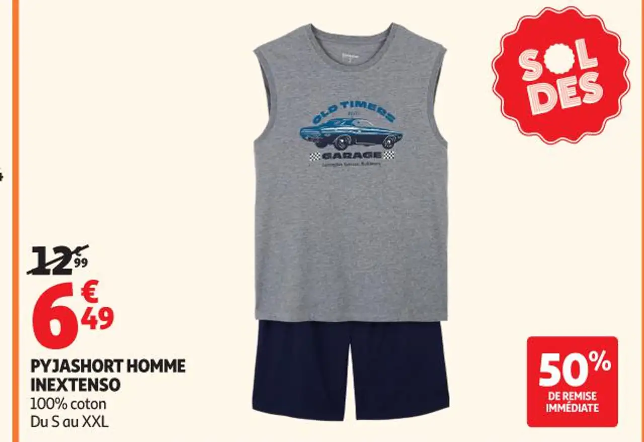 Pyjashort homme Inextenso