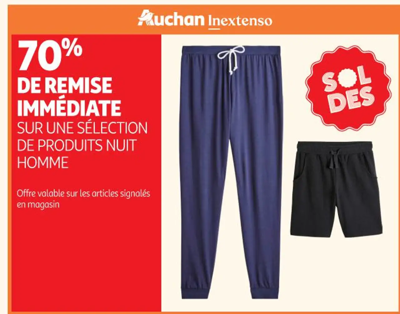 Sélection de produits nuit homme Inextenso