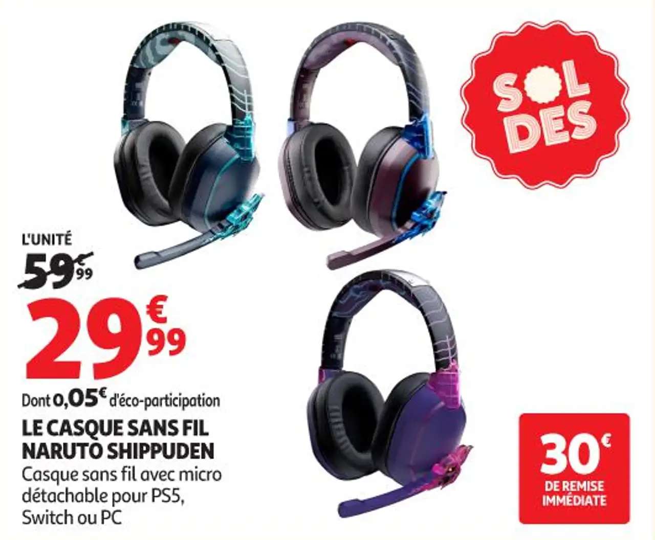LE CASQUE SANS FIL NARUTO SHIPPUDEN
