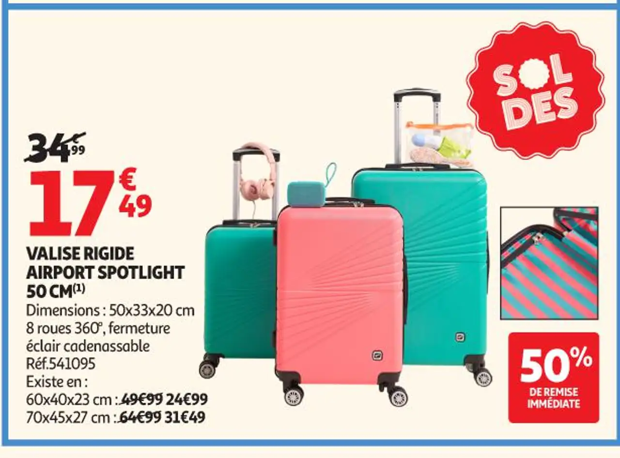 VALISE RIGIDE AIRPORT SPOTLIGHT 50 CM