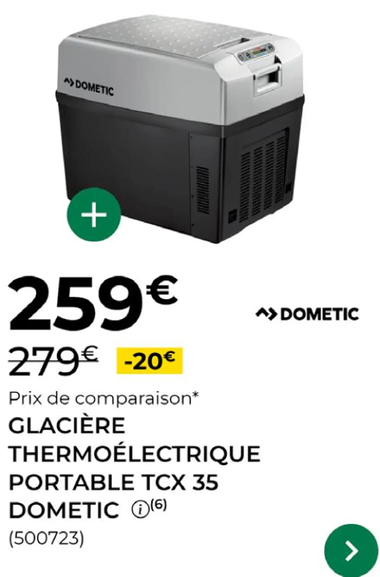 Glacière Thermoélectrique Portable TCX 35 Dometic
