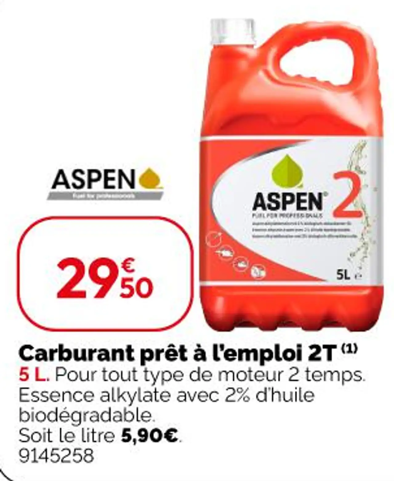 Carburant prêt à l'emploi 2T ASPEN 2