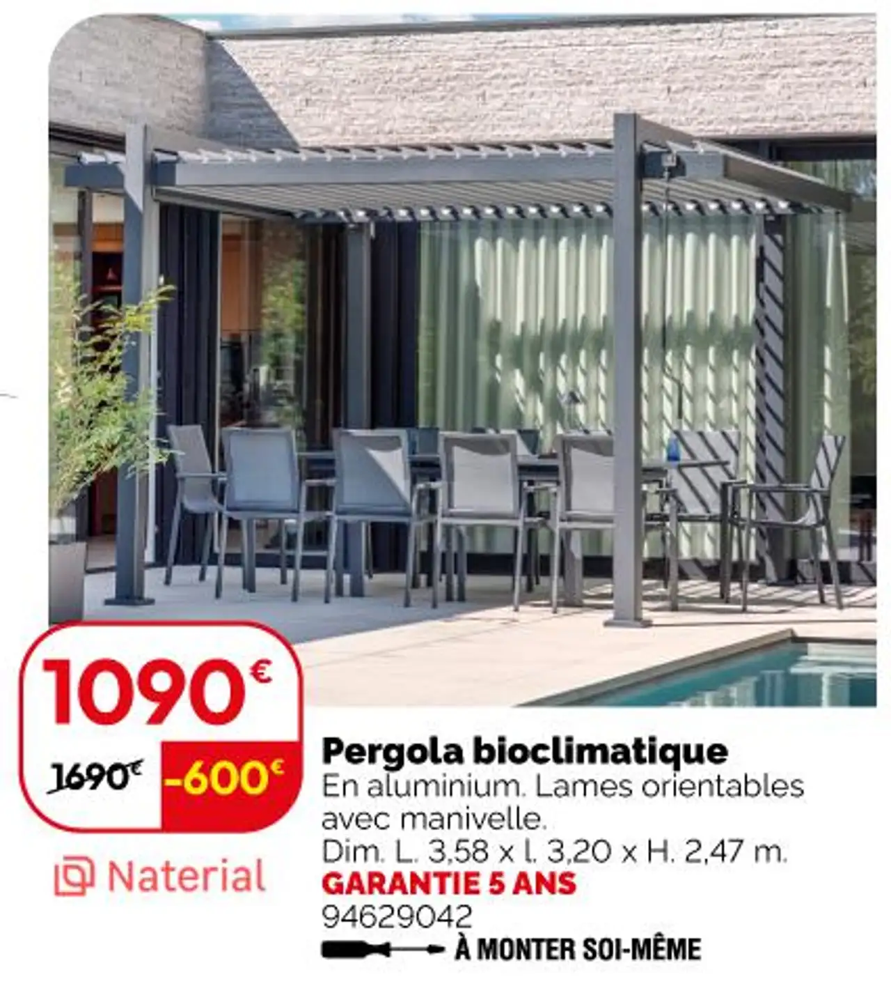 Pergola bioclimatique