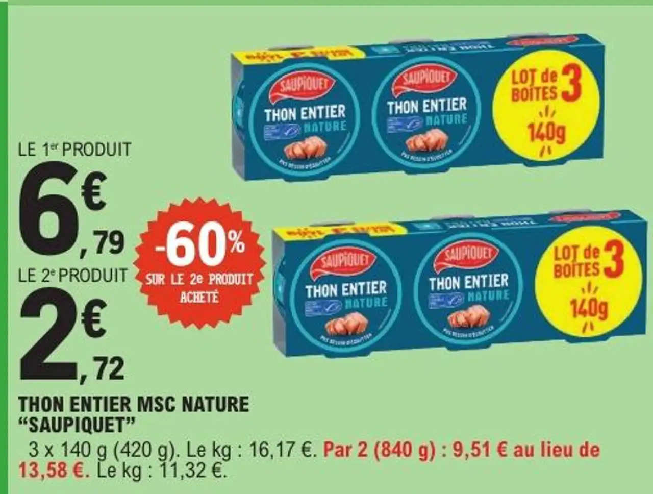 THON ENTIER MSC NATURE "SAUPIQUET"
