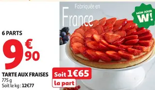 - Tarte Aux Fraises 6 Parts - Auchan Hypermarché