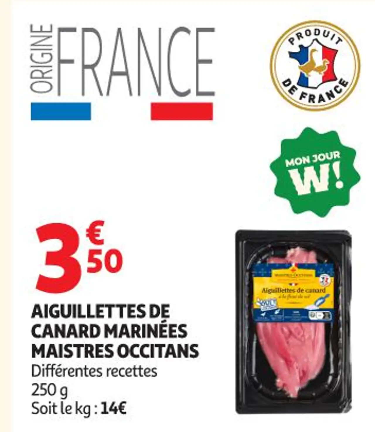 AIGUILLETTES DE CANARD MARINÉES MAISTRES OCCITANS
