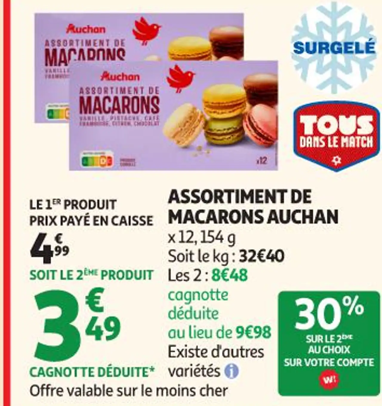 Assortiment de macarons Auchan