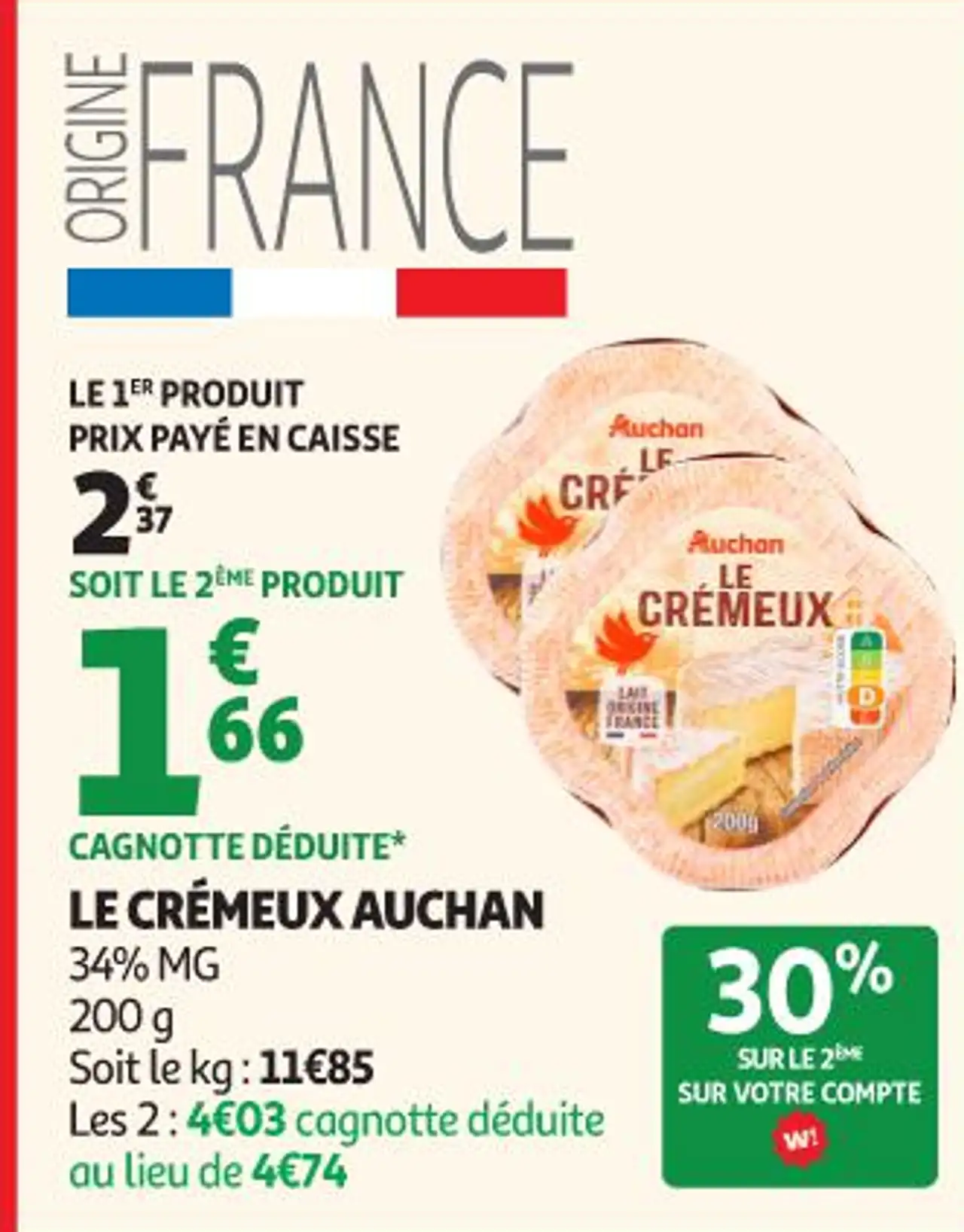 Le Crémeux Auchan