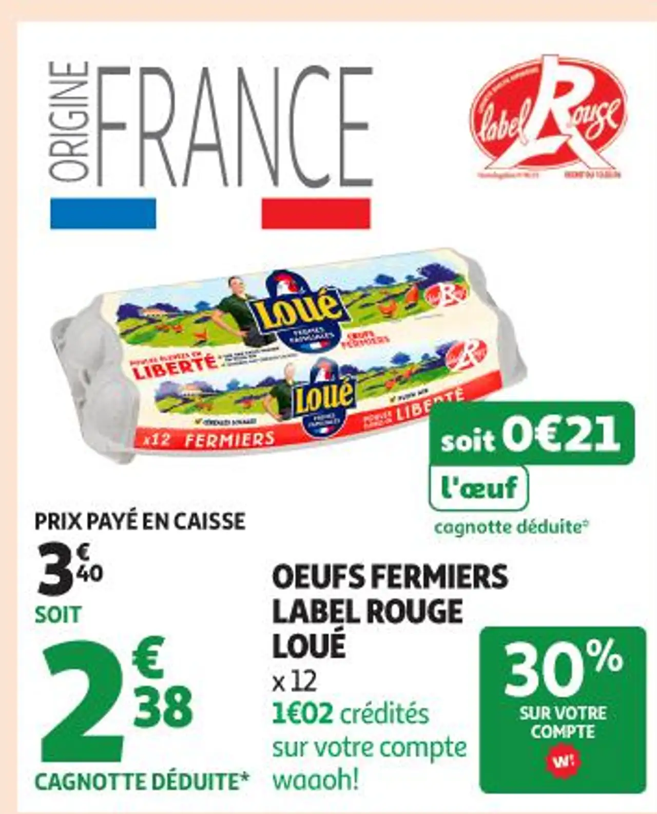 Oeufs Fermiers Label Rouge Loué