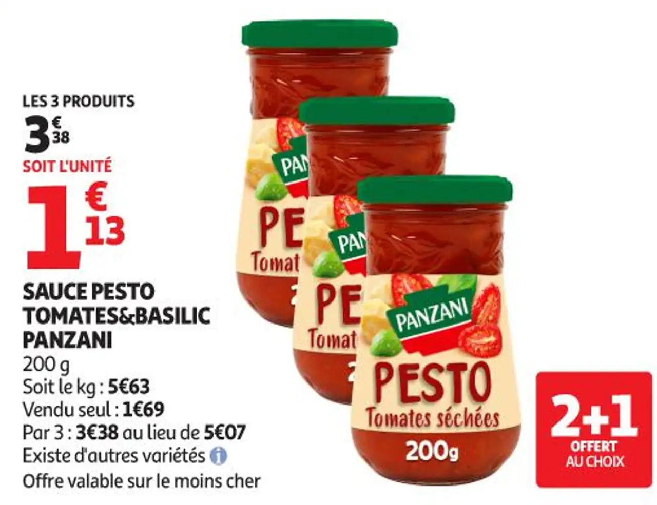 Panzani Sauce pesto tomates & basilic