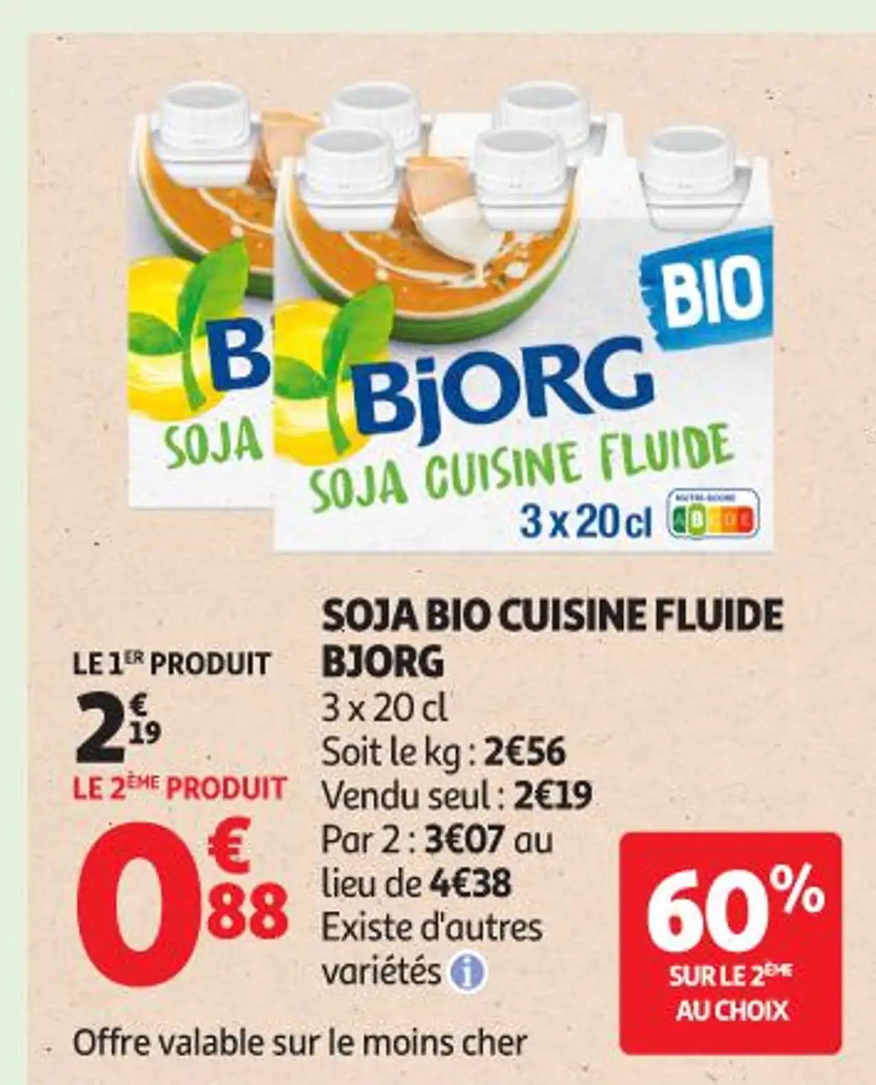 Soja Bio Cuisine Fluide Bjorg