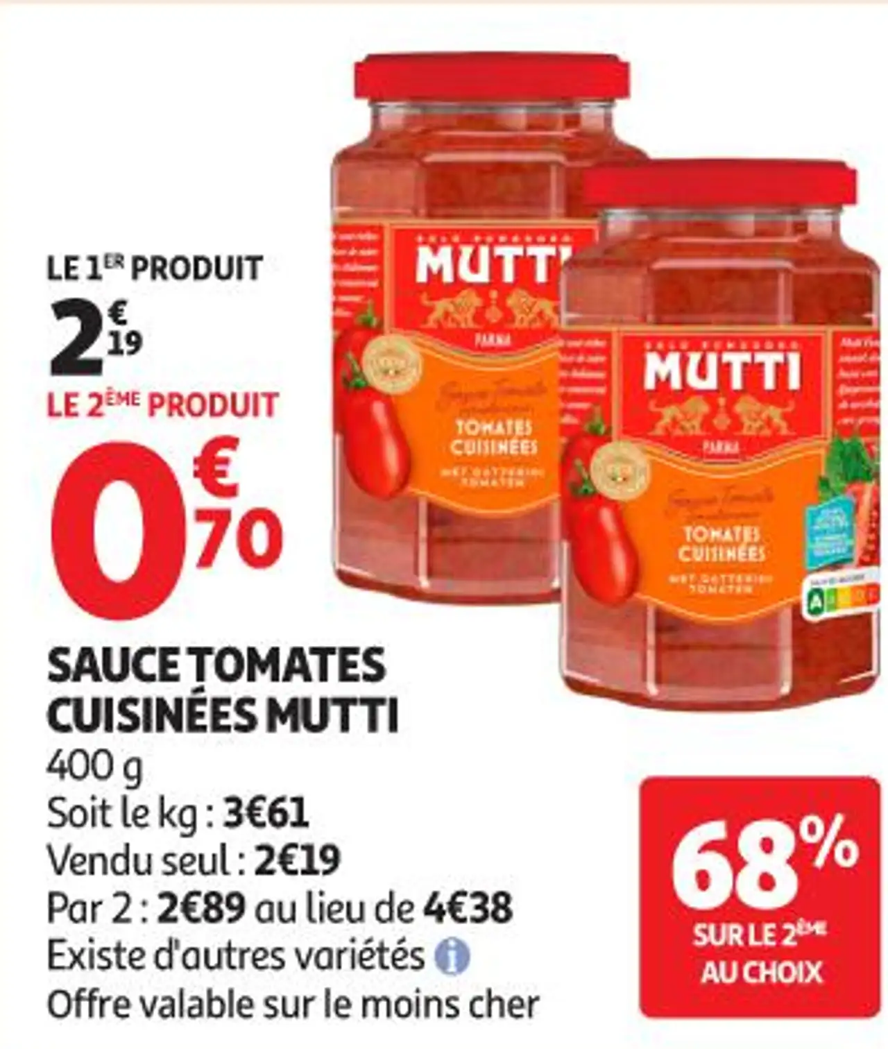 Sauce tomates cuisinées Mutti