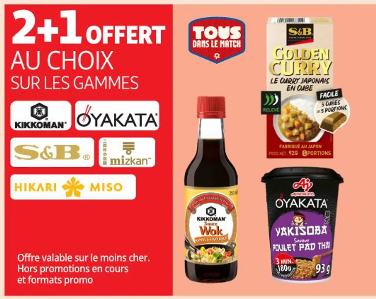 Gammes Kikkoman, Oyakata, S&B, Mizkan, Hikari Miso