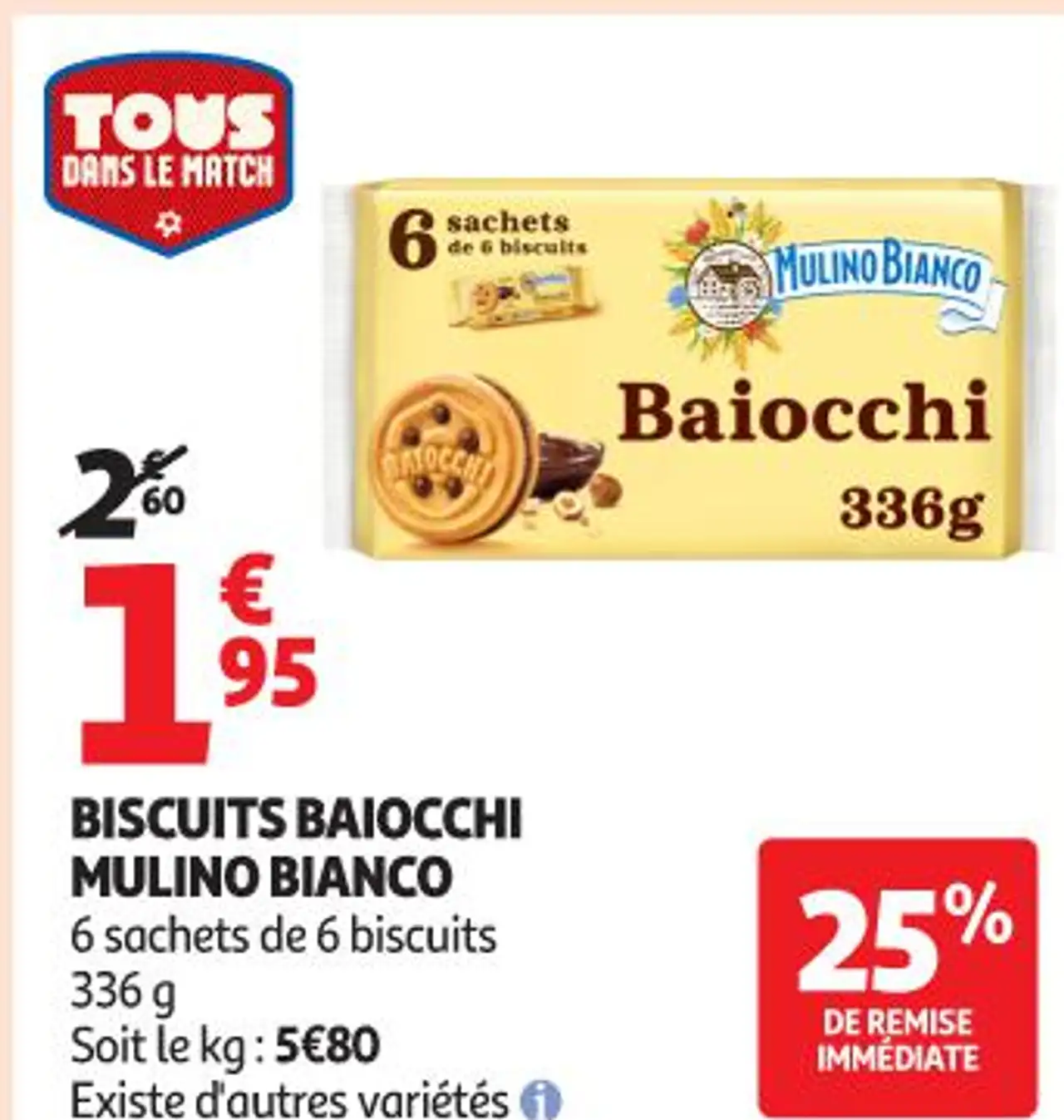 BISCUITS BAIOCCHI MULINO BIANCO