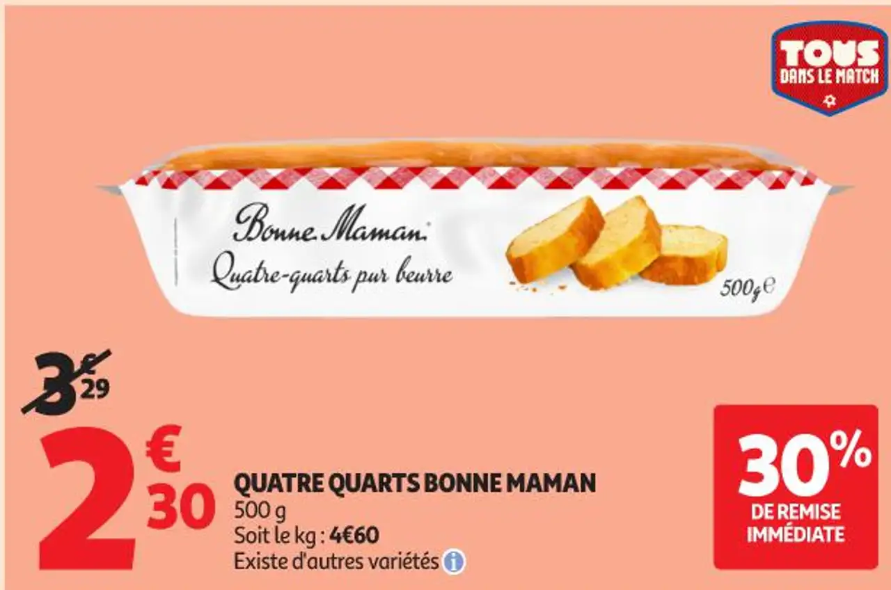 QUATRE QUARTS BONNE MAMAN
