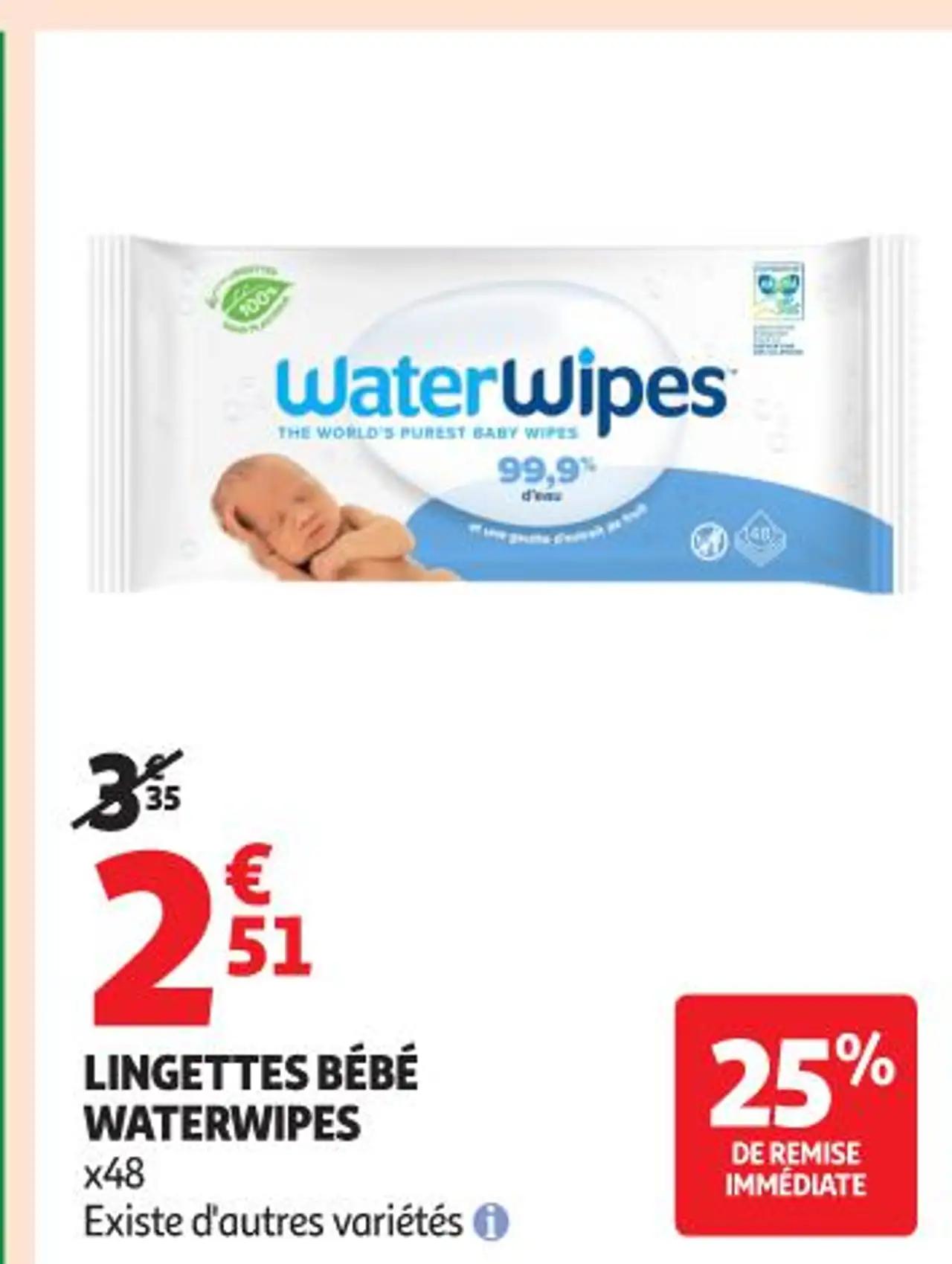 WaterWipes Lingettes Bébé