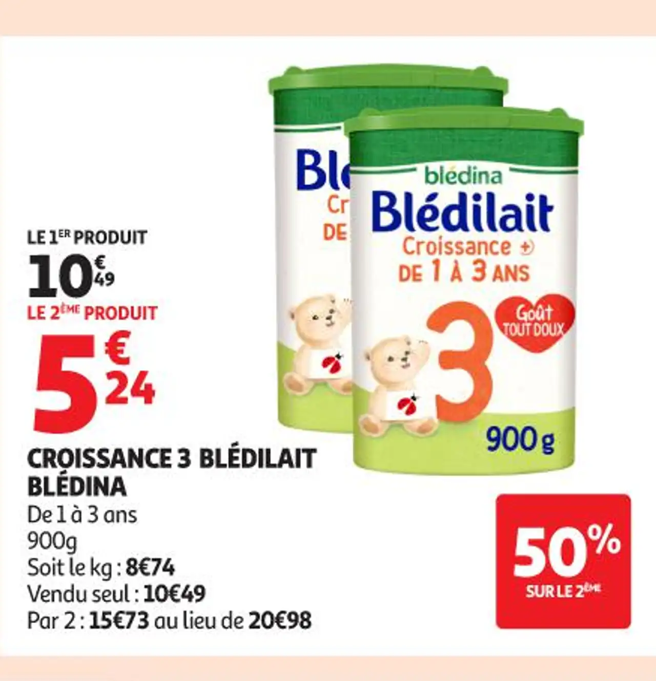 Blédina Croissance 3 Blédilait
