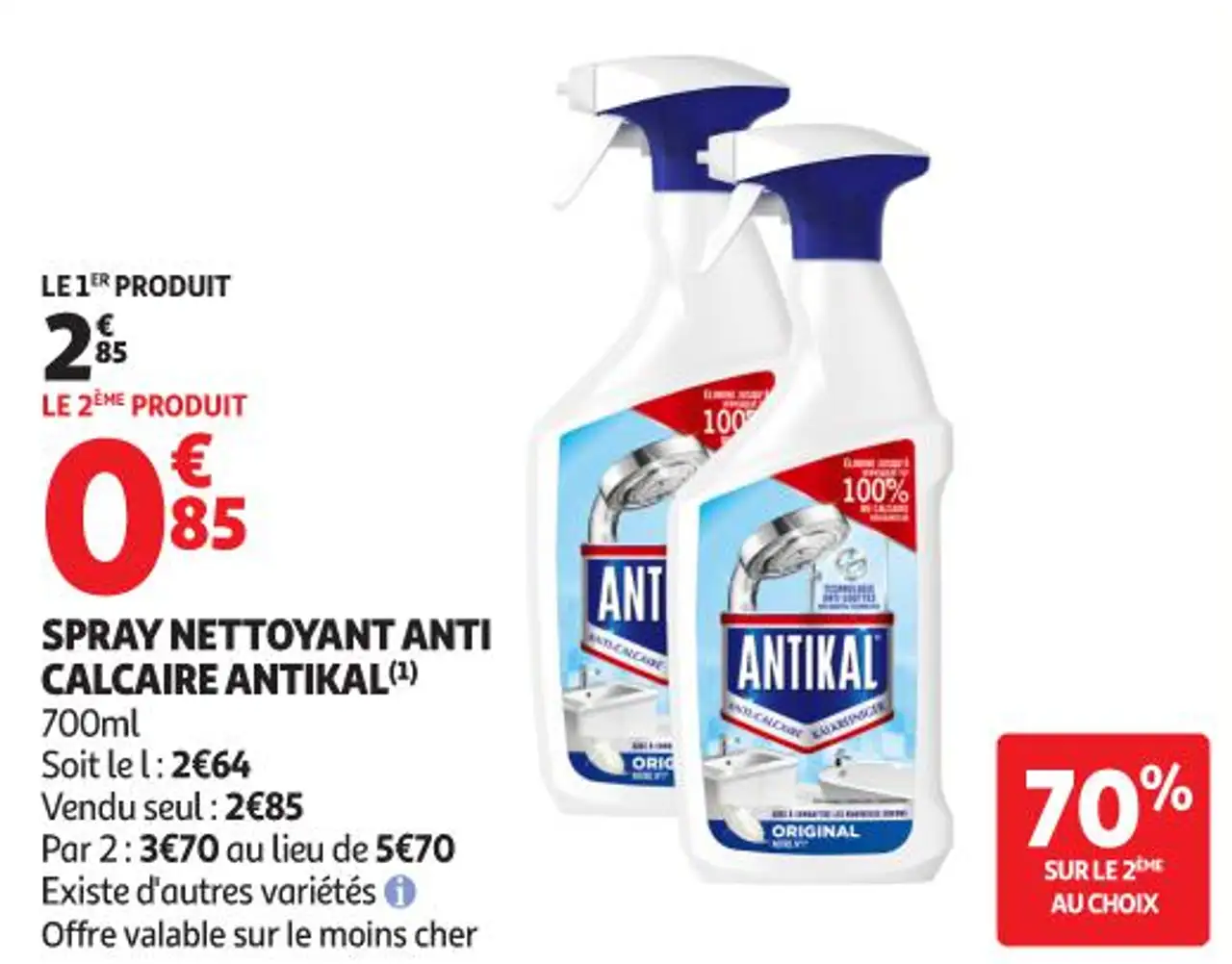 Spray nettoyant anti calcaire Antikal