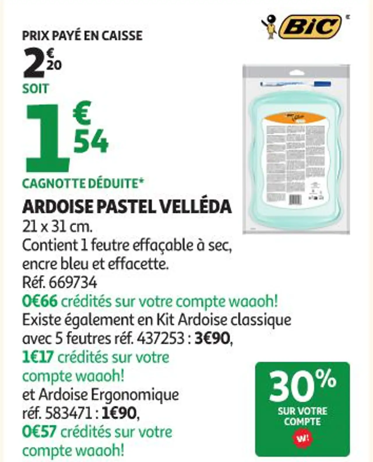 ARDOISE PASTEL VELLÉDA BIC