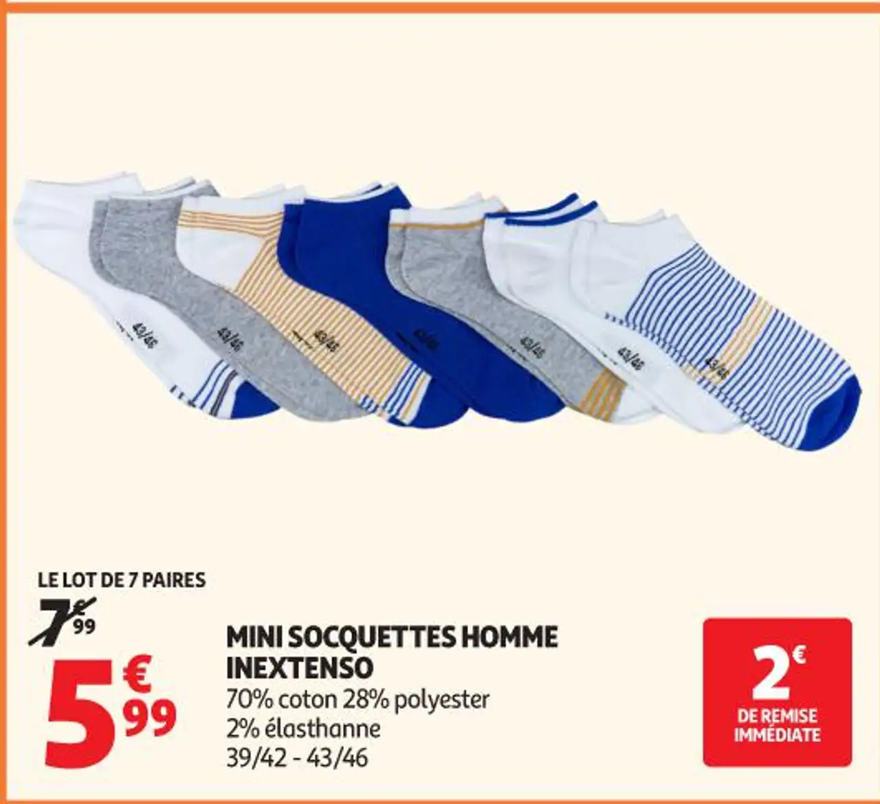 Mini socquettes homme Inextenso