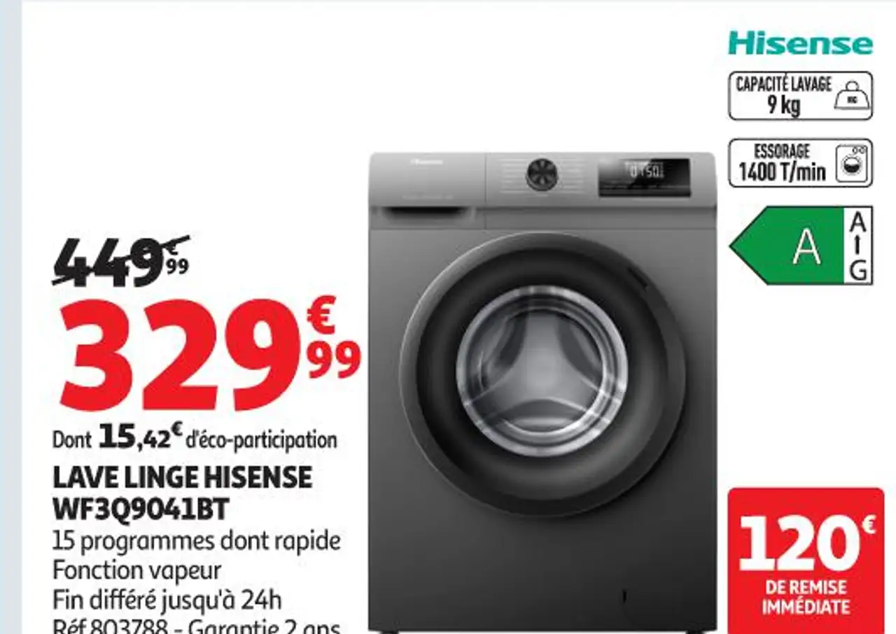 LAVE LINGE HISENSE WF3Q9041BT