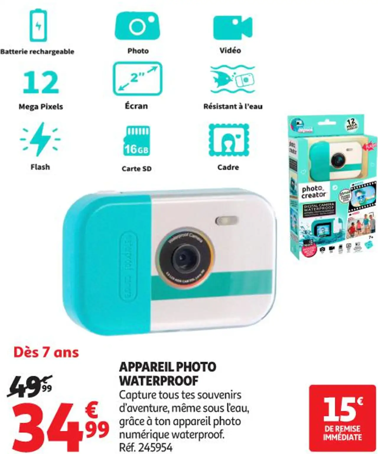 Appareil photo waterproof