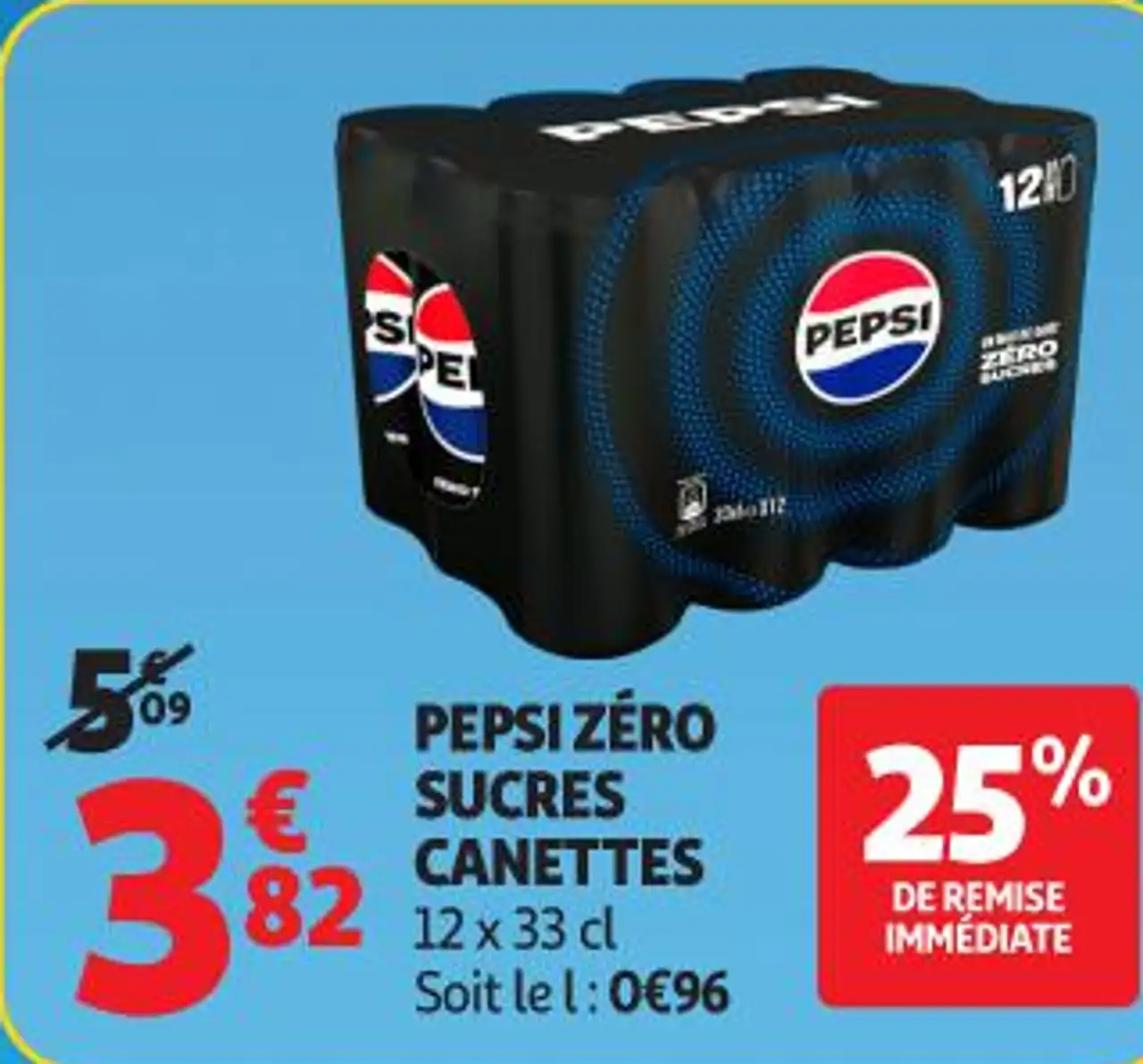 Pepsi Zéro Sucres Canettes