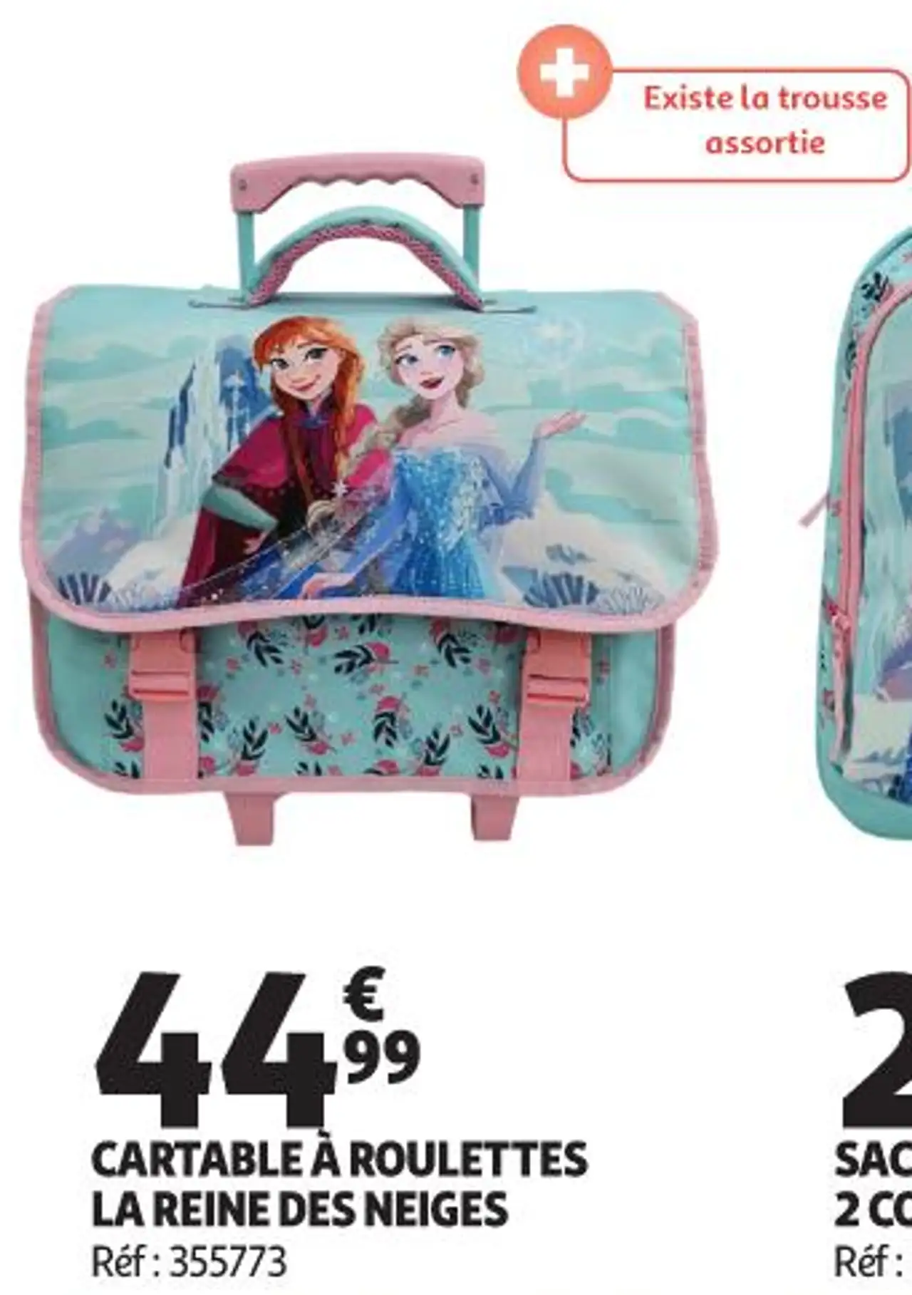 CARTABLE À ROULETTES LA REINE DES NEIGES