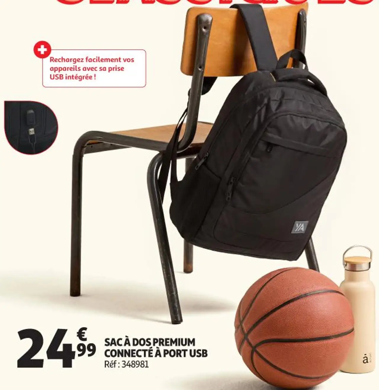 YA SAC À DOS PREMIUM CONNECTÉ À PORT USB