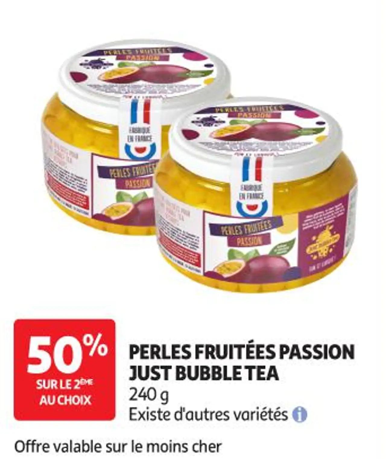 Perles Fruitées Passion Just Bubble Tea