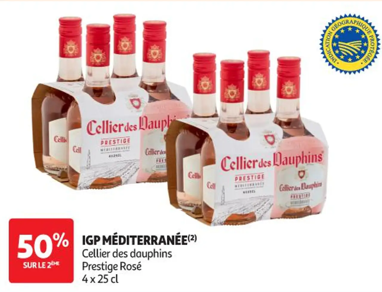 IGP Méditerranée Prestige Rosé Cellier des dauphins