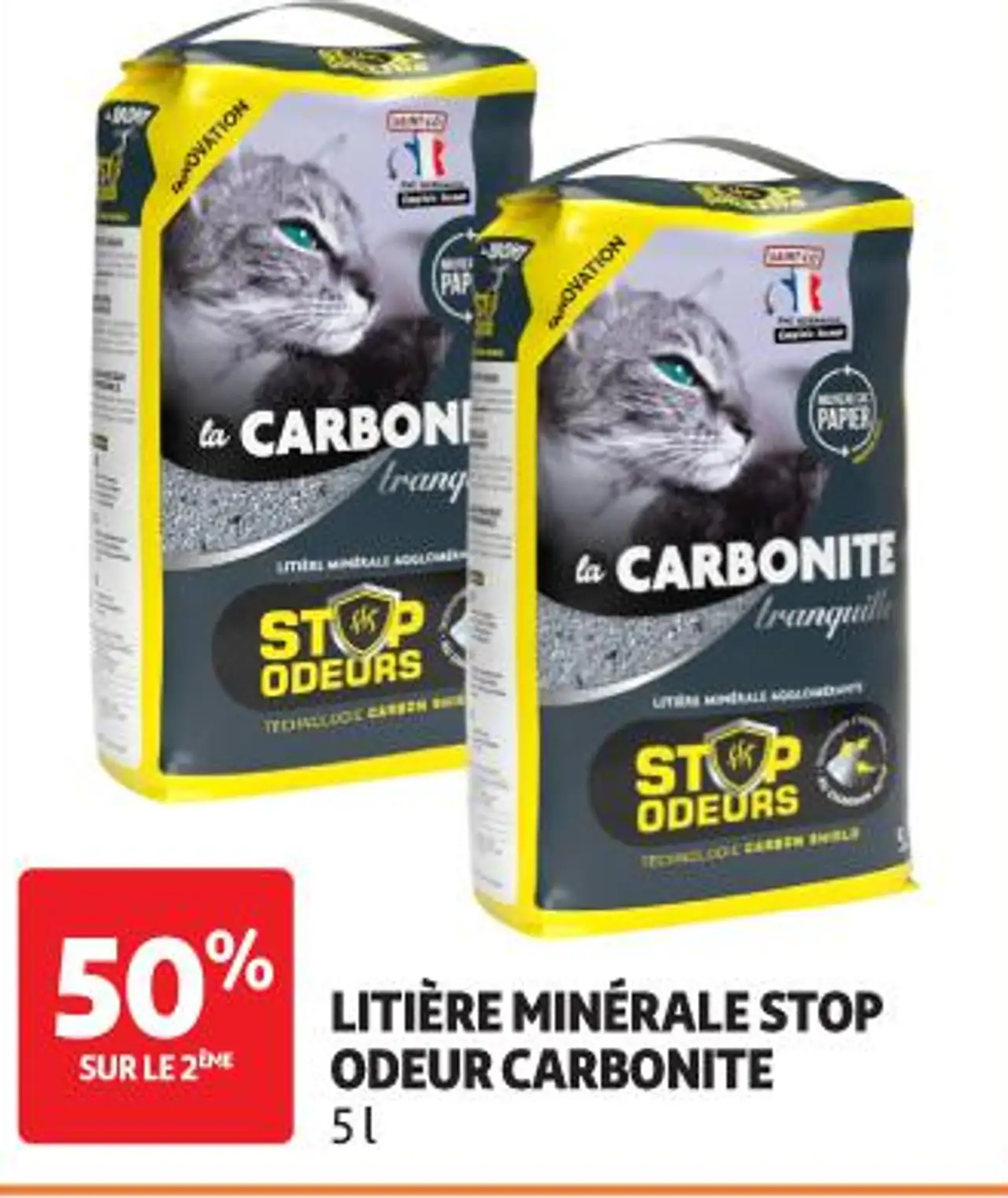 Litière minérale stop odeur Carbonite