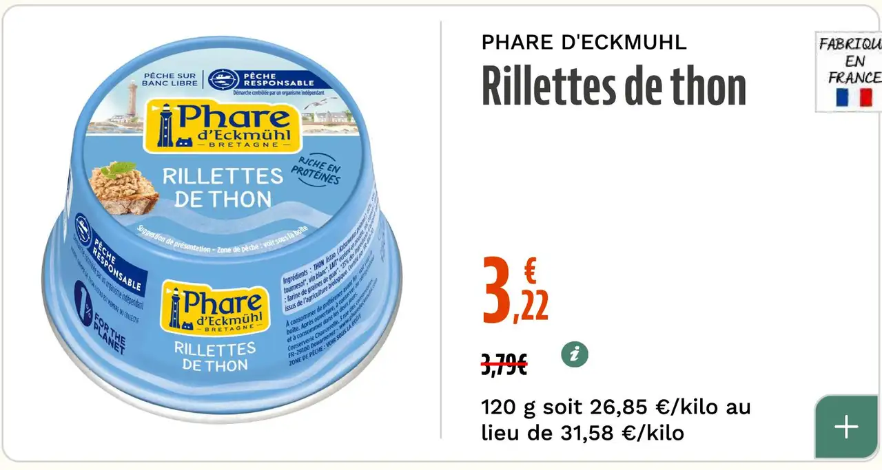 PHARE D'ECKMUHL Rillettes de thon