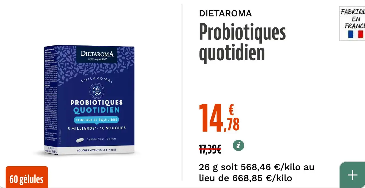 DIETAROMA Probiotiques quotidien